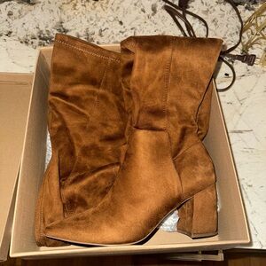 Brown Suede Steve Madden Boots